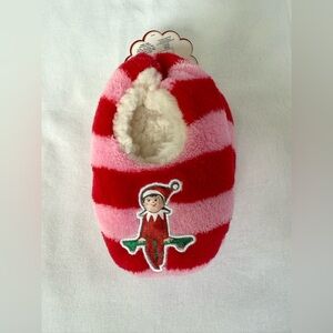 Elf on the Shelf Fuzzy Babba Slipper Socks